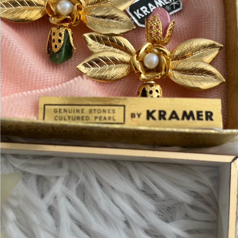 Vintage Kramer 1950 set of two brooches - Picture 2 of 4